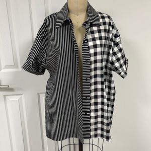 Solid & striped shirt